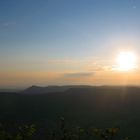 Hans Bader - "Pfingsten -Sonnenaufgang am Sonnenfelsen" über Dettingen/Erms