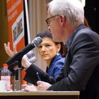 Hans-Jürgen Urban und Sahra Wagenknecht