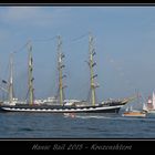 Hanse Sail 2015 - Einfahrt der Kruzenshtern in den Hafen von Warnemünde