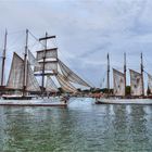 Hanse Sail 2019 Warnemünde - bei Regen an der Warnow...