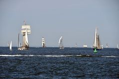 Hanse Sail 2022, auf der Ostsee vor Warnemünde