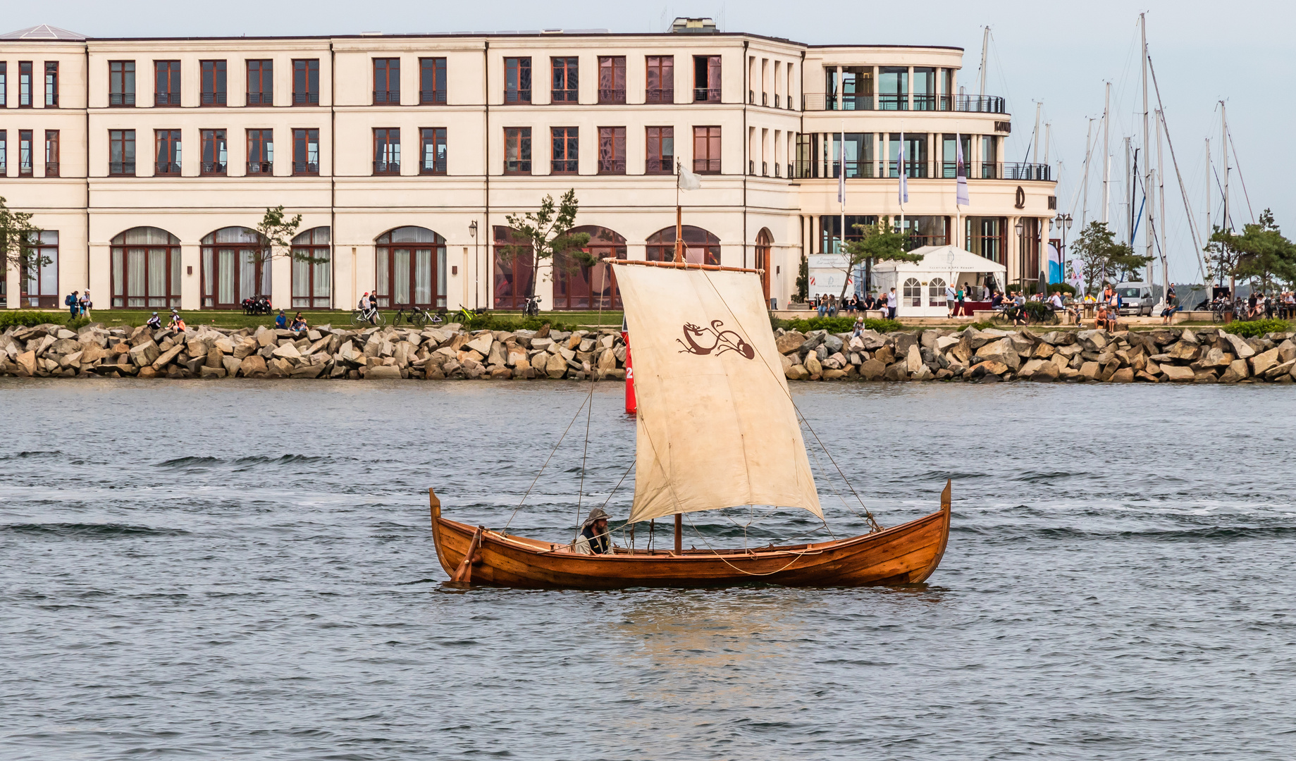 Hanse-Sail- das kleinste teilnehmende  Boot