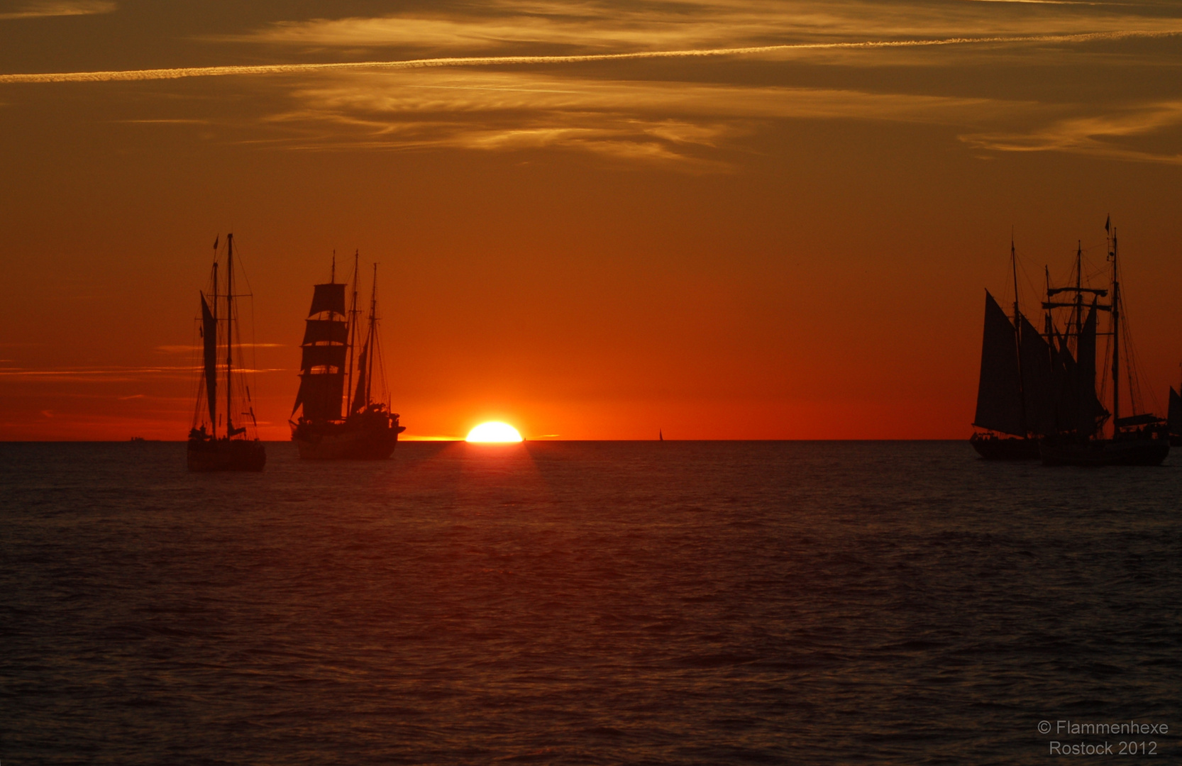 Hanse Sail - Sonnenuntergang