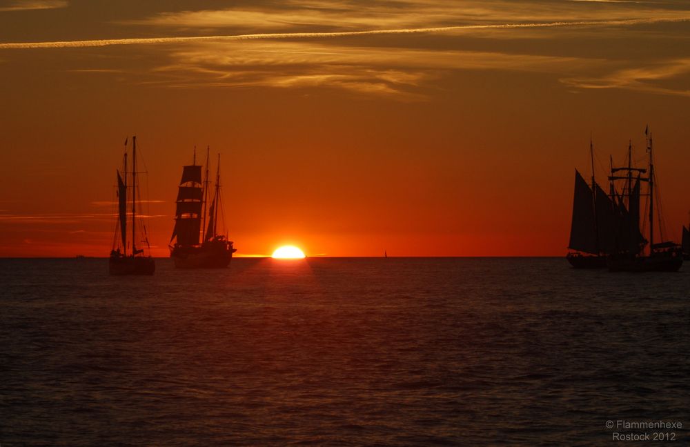 Hanse Sail - Sonnenuntergang