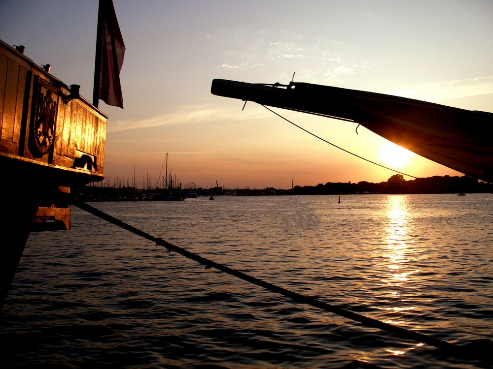 Hansesail - Blick in den Hafen