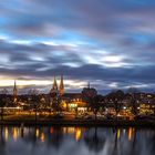 Hansestadt Lübeck: Abendstimmung an der Kanalstrasse