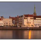 Hansestadt Lübeck: Abendstimmung an der Untertrave