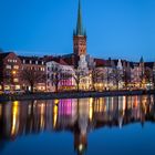 Hansestadt Lübeck: Blaue Stunde an der Untertrave