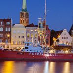 Hansestadt Lübeck: Feuerschiff Fehmarnbelt an der Untertrave 