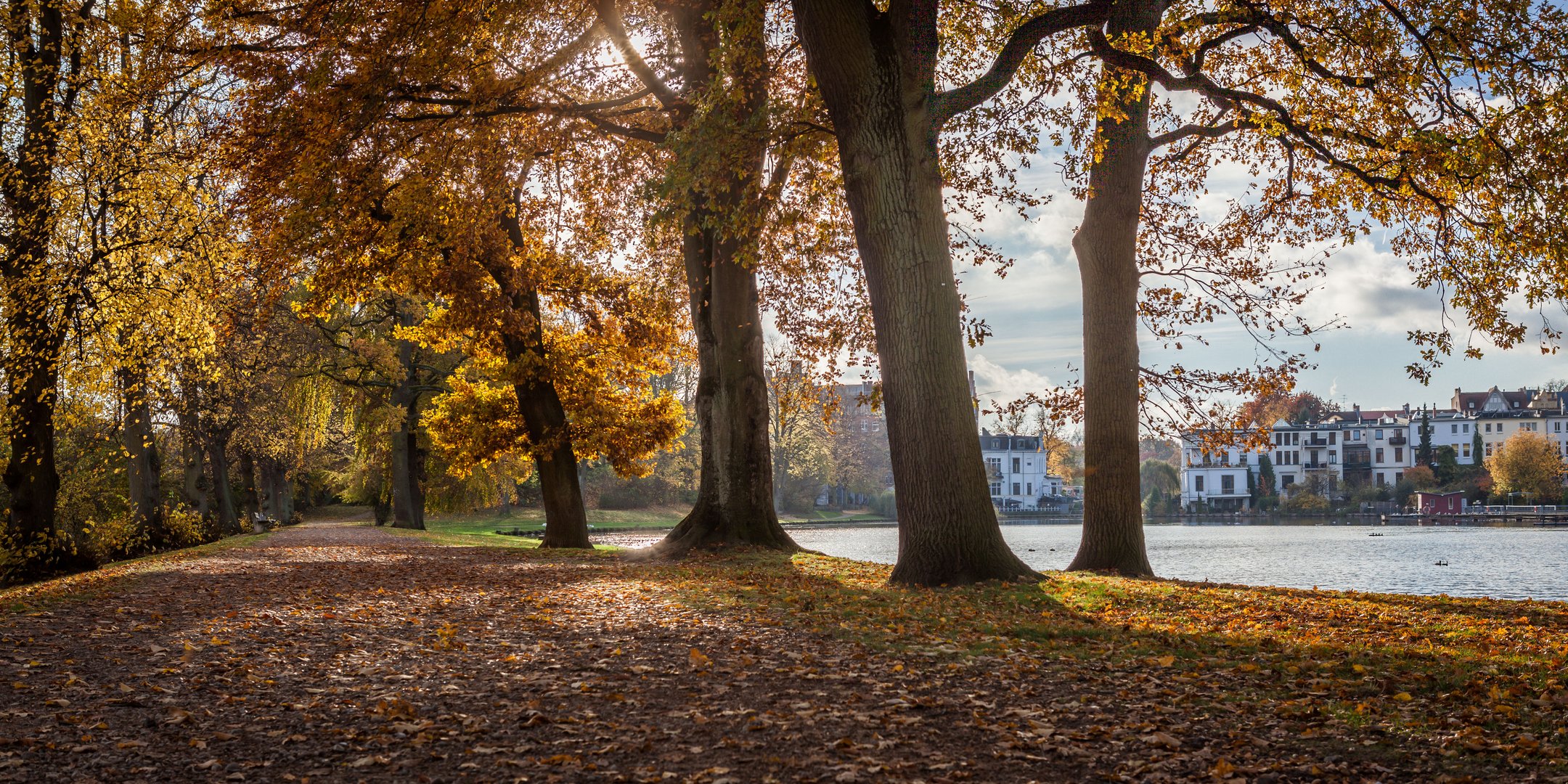 Hansestadt Lübeck: Herbststimmung am  Krähenteich