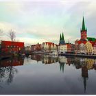  Hansestadt Lübeck im "frühlingshaften" Winter 28.Januar 2020 Dienstag ist Spiegeltag