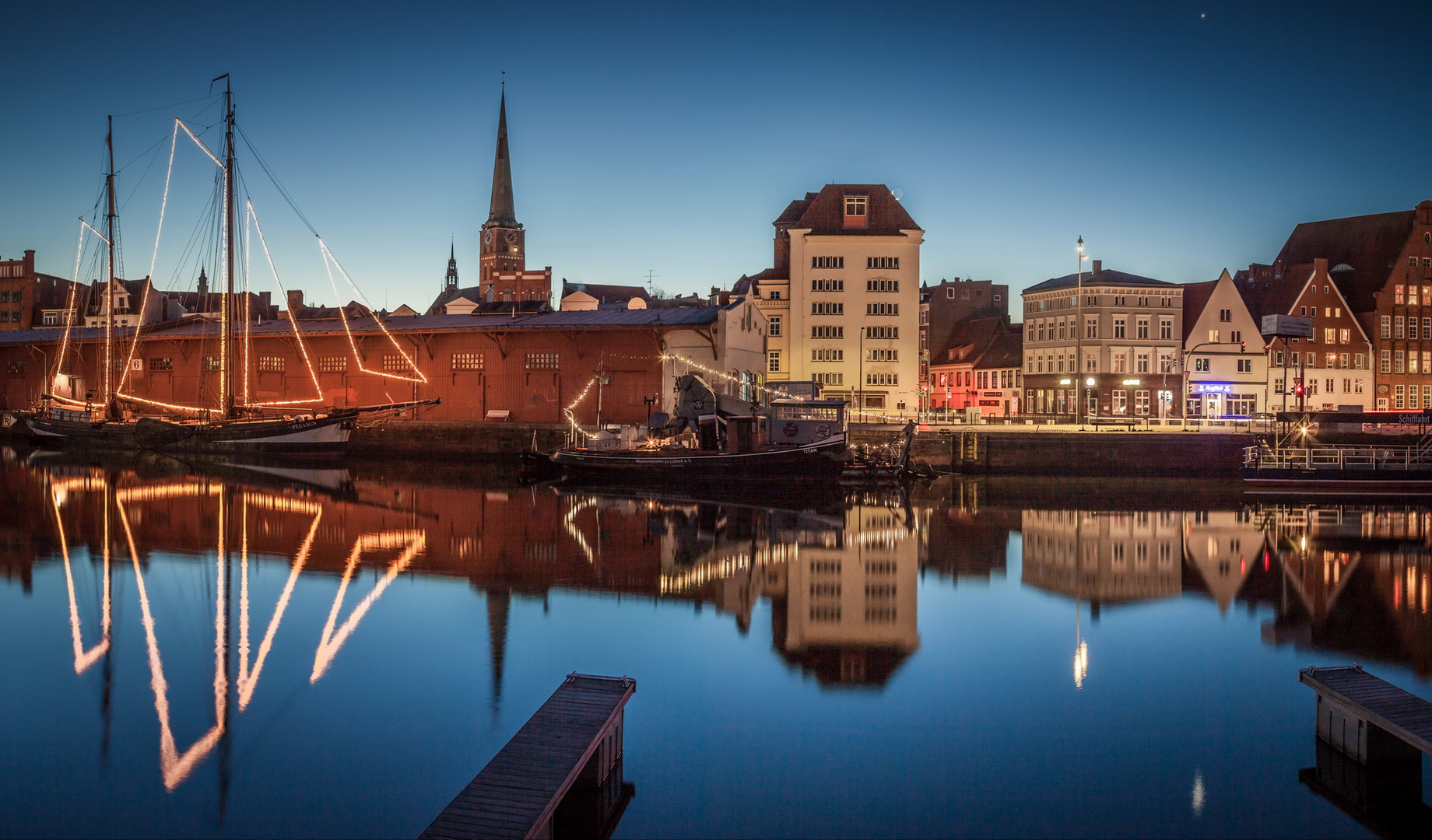 Hansestadt Lübeck: Morgendämmerung