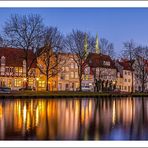 Hansestadt Lübeck: Obertrave zur blauen Stunde