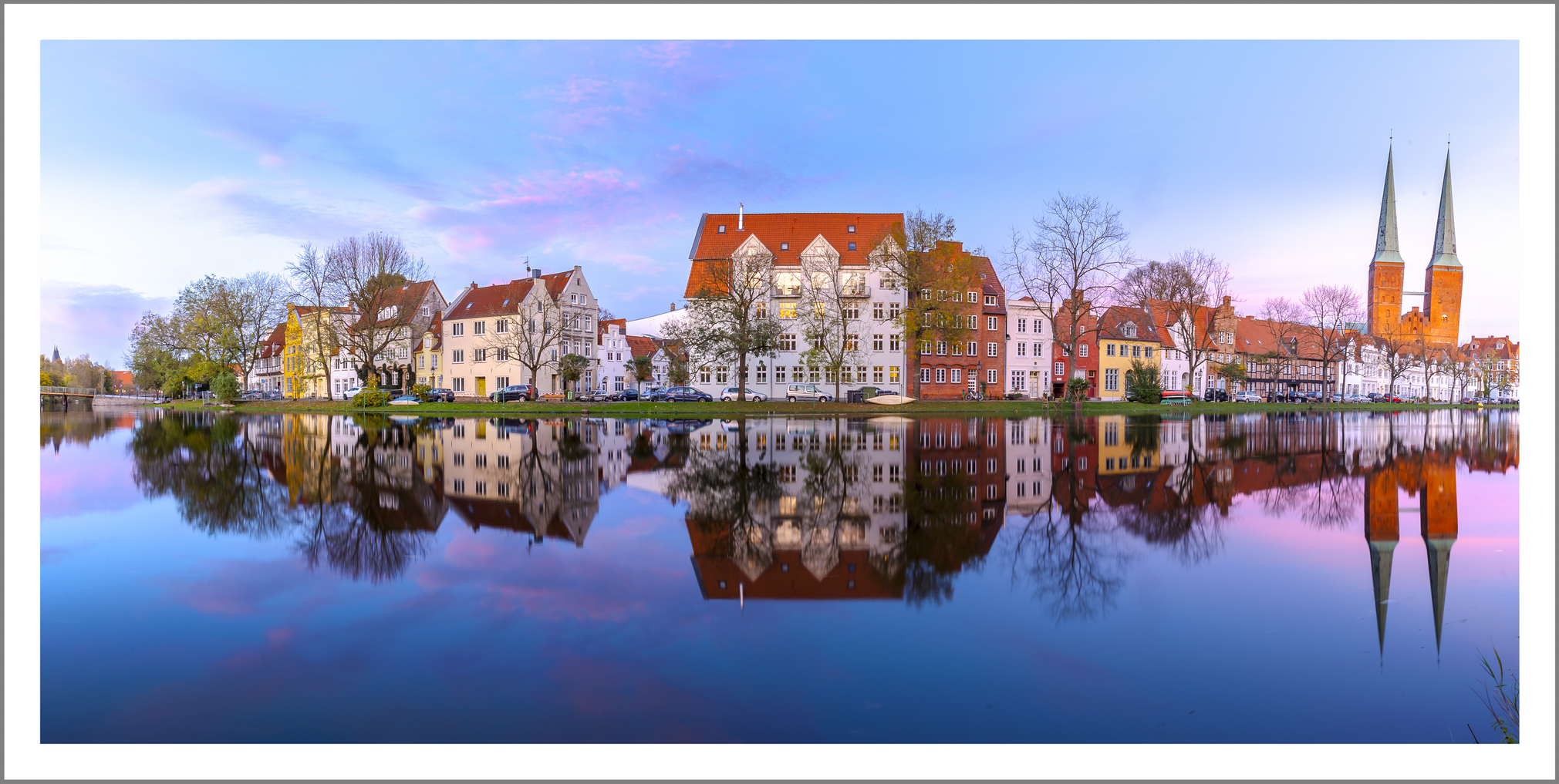 Hansestadt Lübeck: Panorama der Obertrave