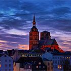 Hansestadt Stralsund - Unsere Älteste zur blauen Stunde...