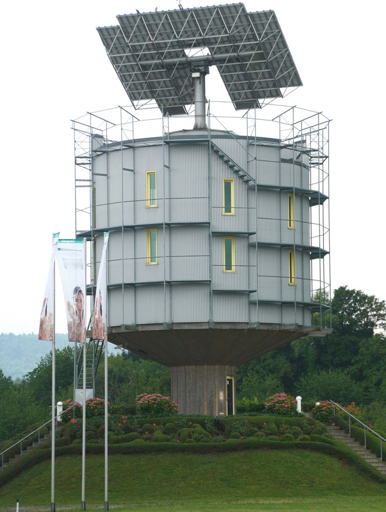 hansgrohe- solarturm..er dreht sich mit der Sonne.