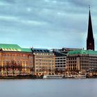 Hapag Lloyd an der Binnenalster in Hamburg