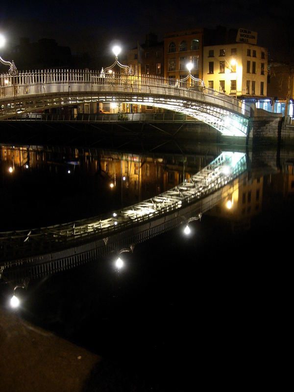 Ha'Penny Bridge in Dublin City