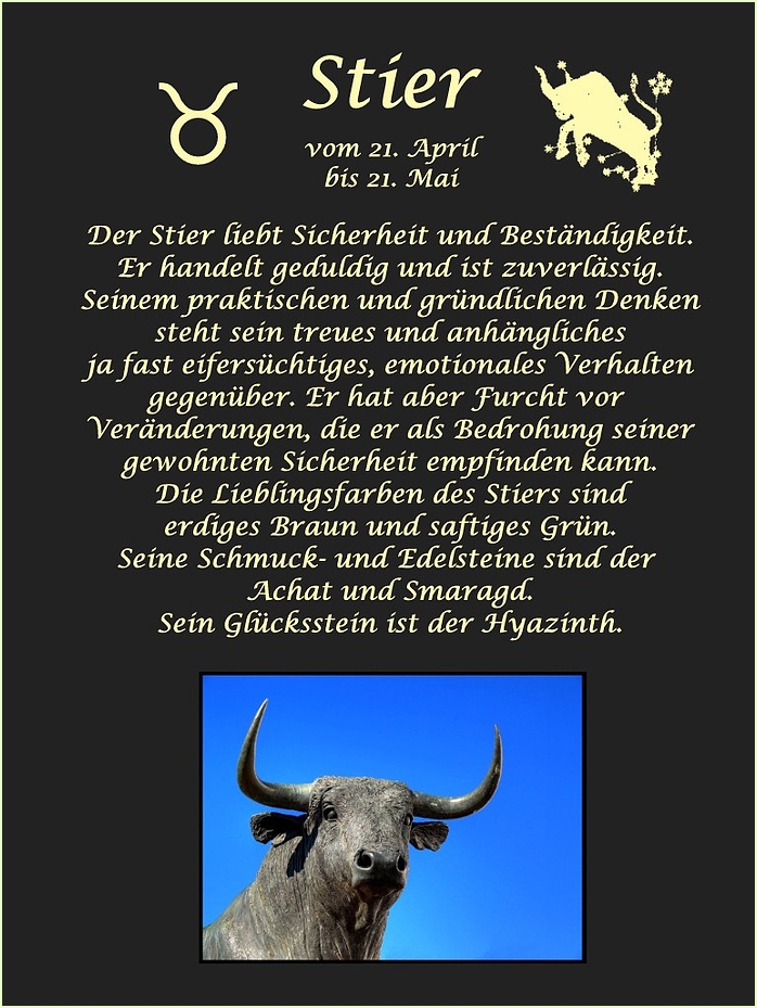 Happy Birthday Sternbild Stier