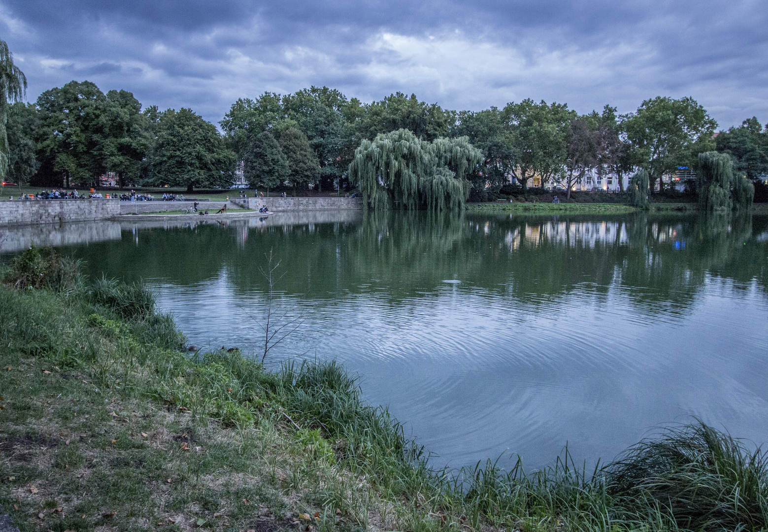 Happy blaue Stunde am Aasee