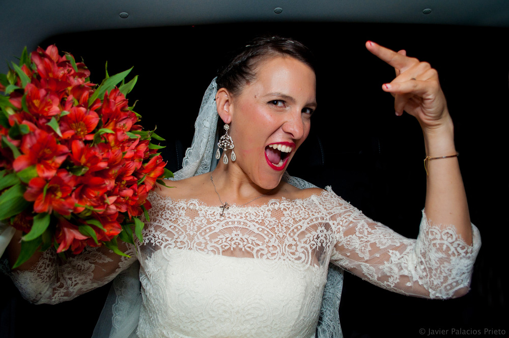 Happy bride