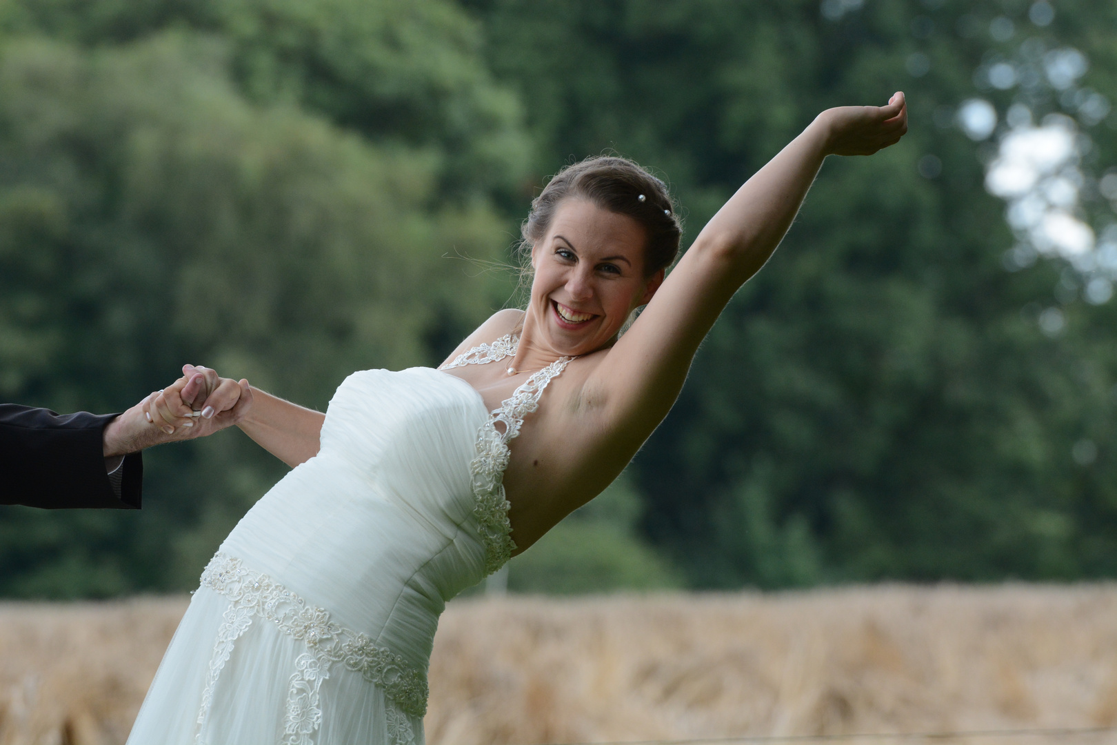 Happy bride