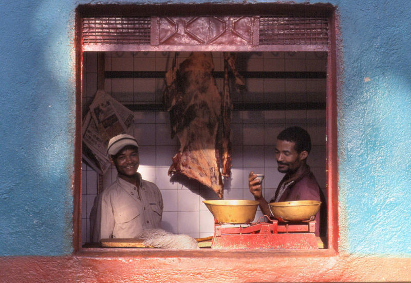 Happy Butcher in Harar