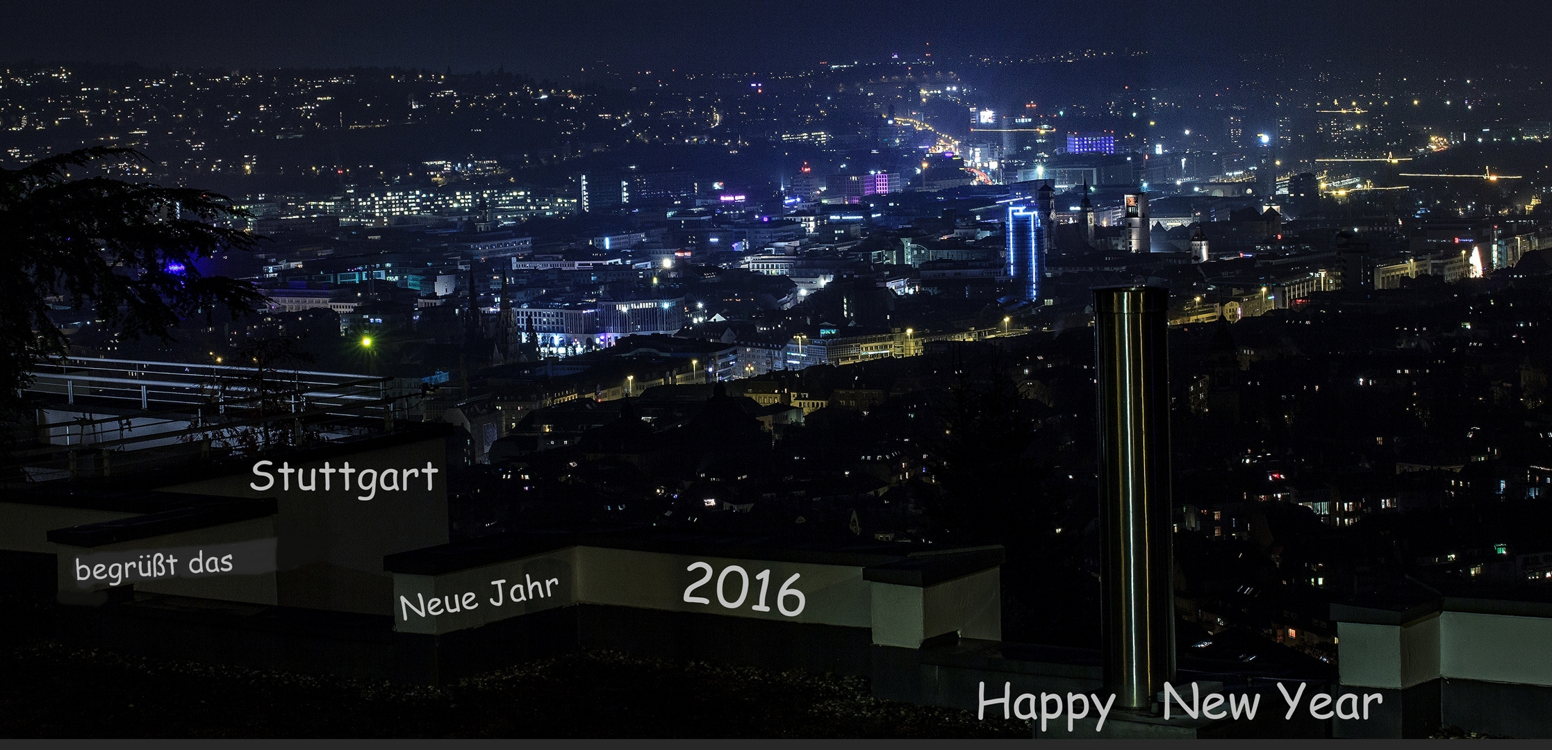 Happy New Year 2016 aus Stuttgart