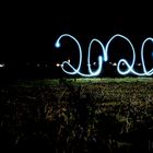 happy new year 2020 - lightpainting 