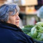 happy vegetable seller