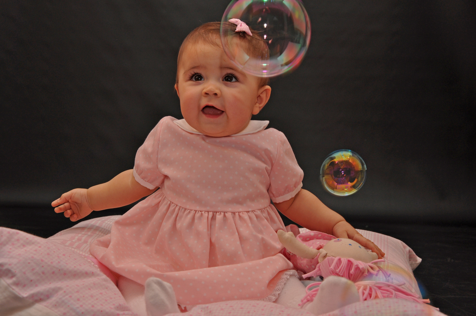 Happy with Bubbles