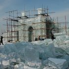 Harbin China the castle is growing as part of the ICE CITY Nov - March