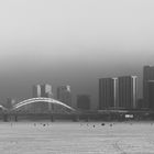 Harbin Skyline in Smoggy Fog