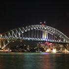 Harbor Bridge at night