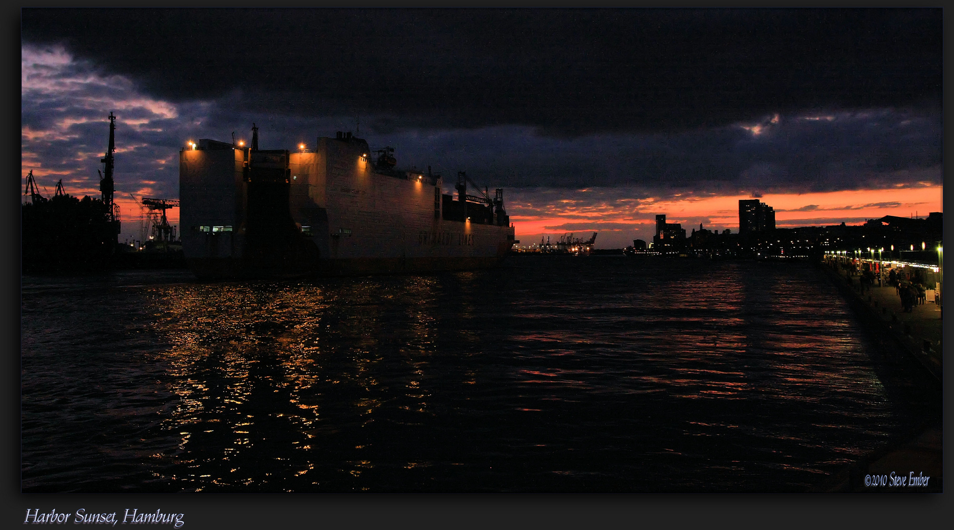 Harbor Sunset, Hamburg