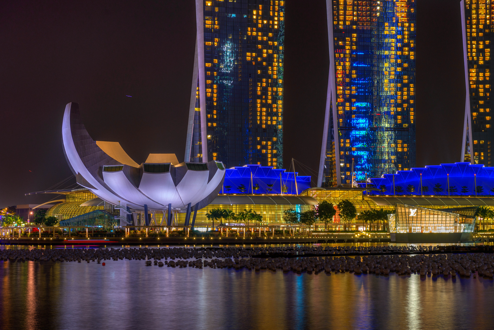 Harbour at night