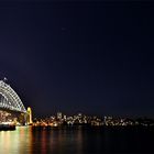 harbour bridge at night