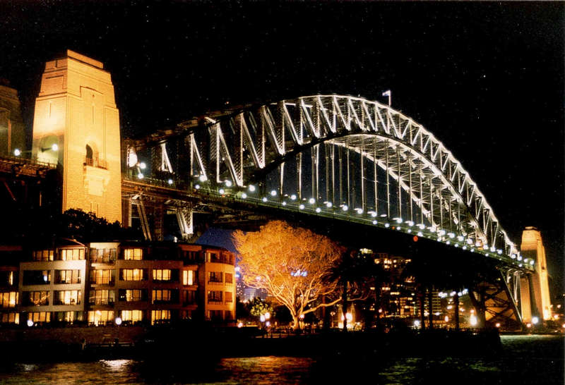 Harbour-Bridge bei Nacht...