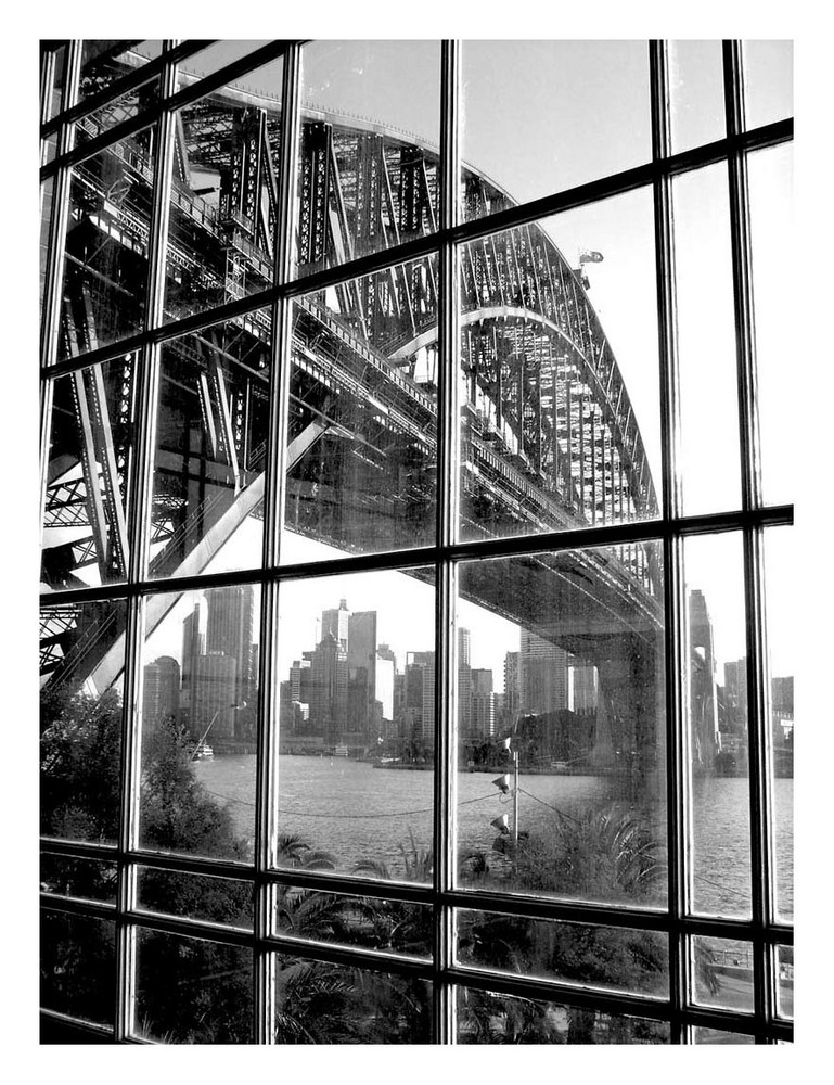 Harbour bridge from Olympic Pool