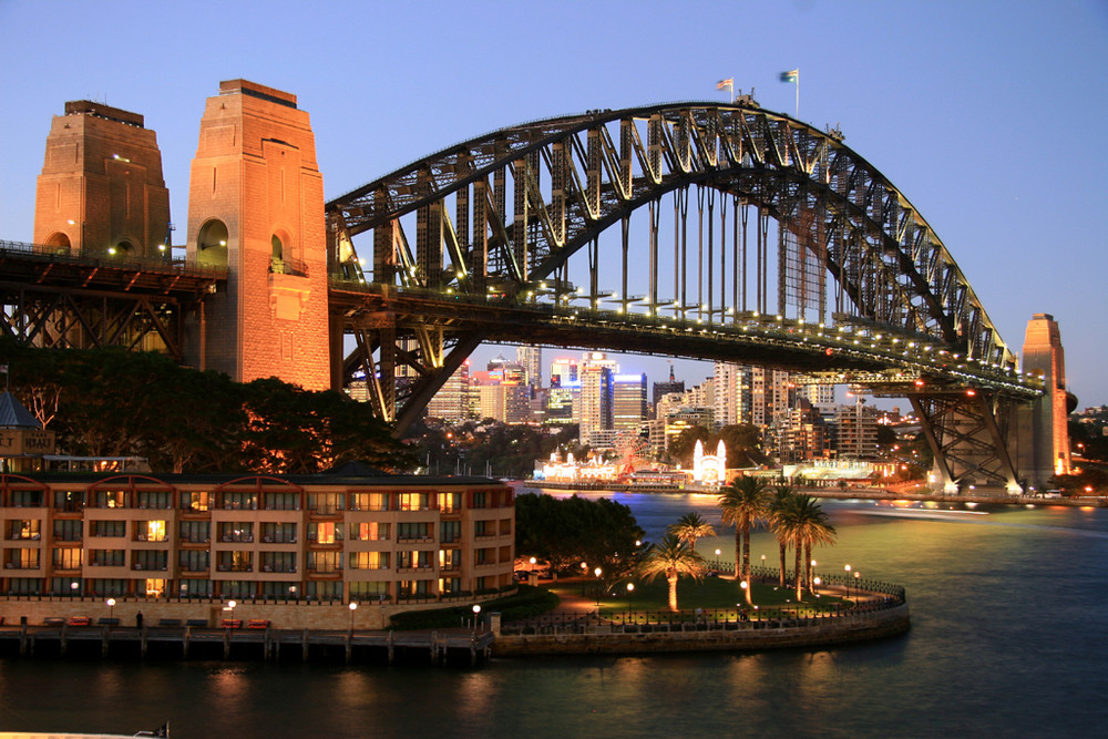 Harbour Bridge im Abendlicht