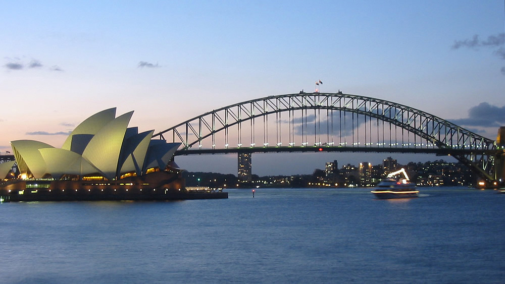 Harbour Bridge zur blauen Stunde