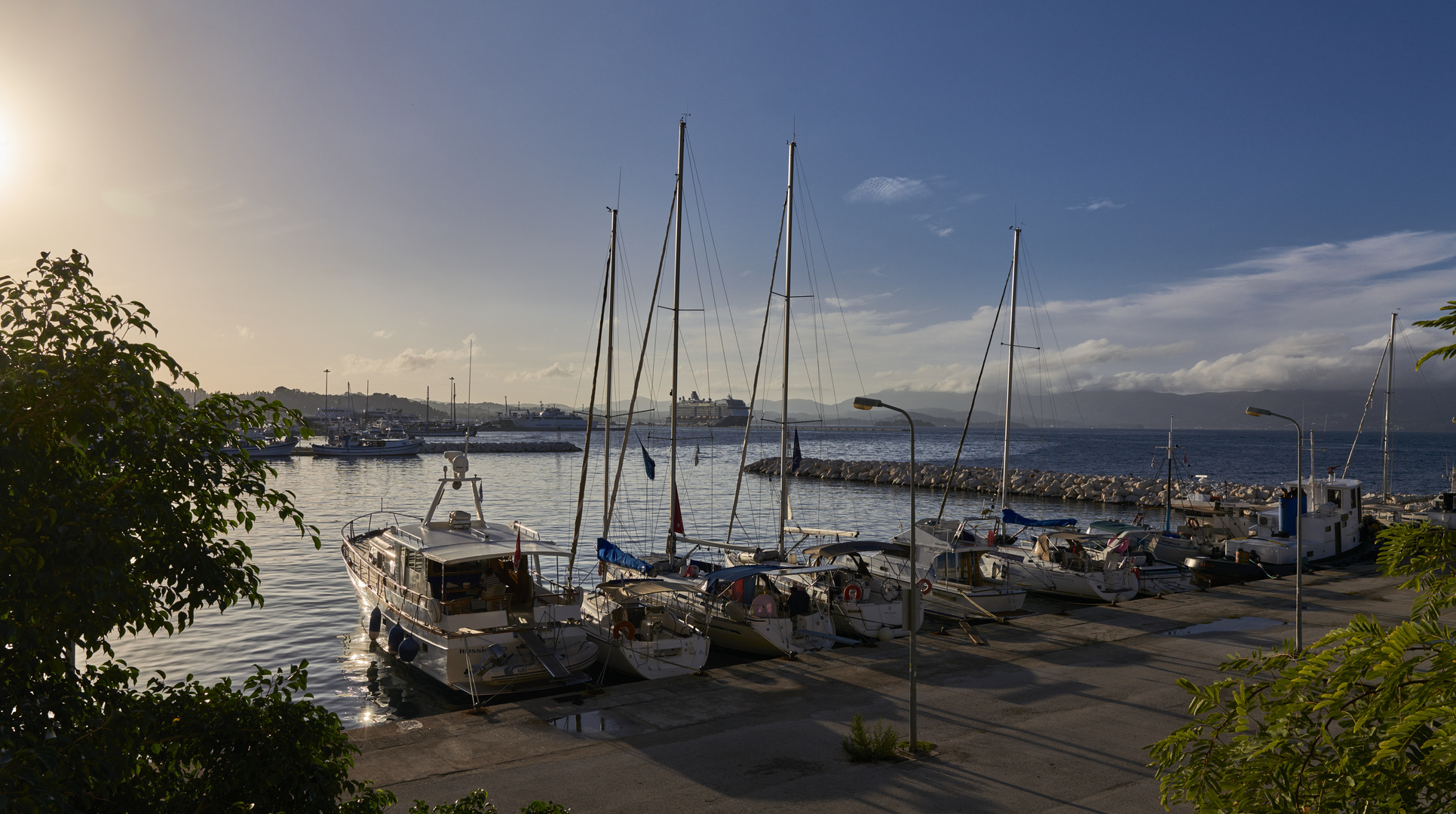 Harbour in Corfu 