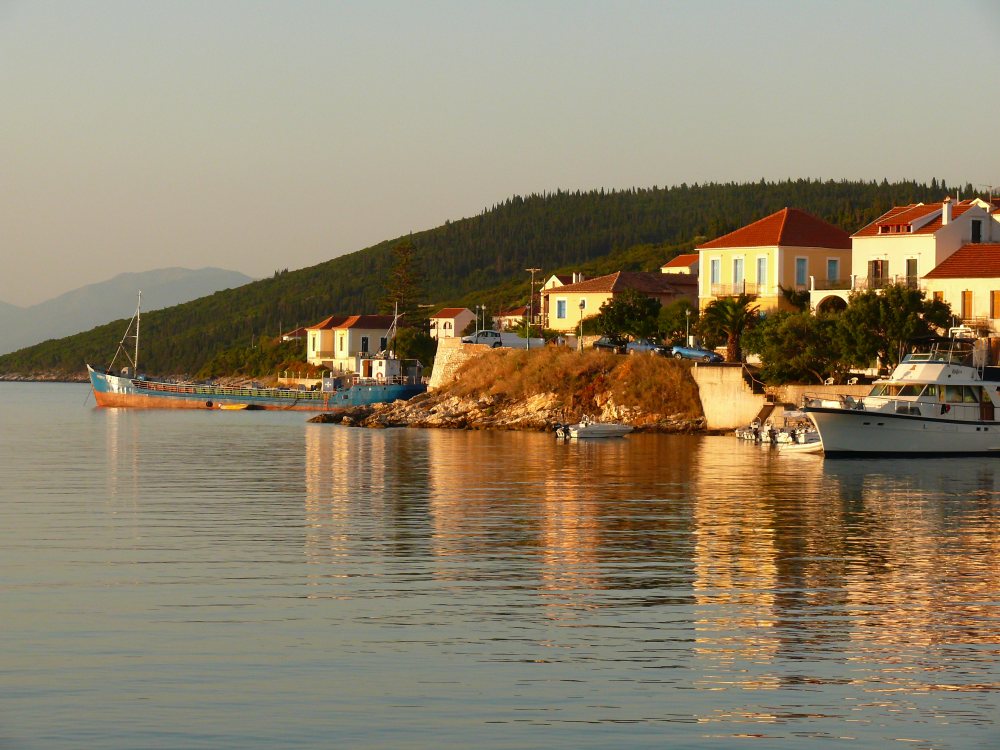 Harbour in the morning light, Kefalonia