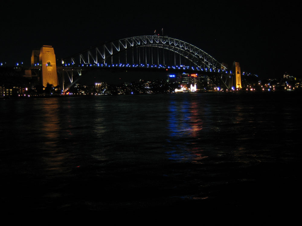 Harbourbridge in blau