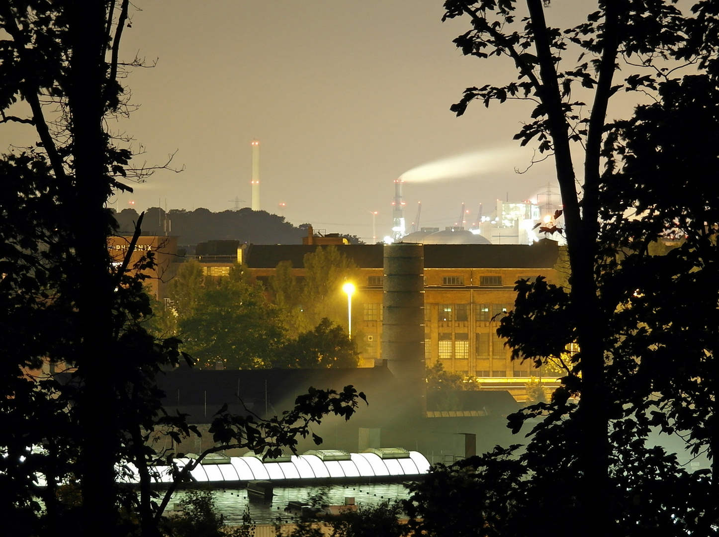 Harburg bei Nacht