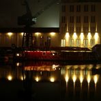 Harburger Hafen bei Nacht