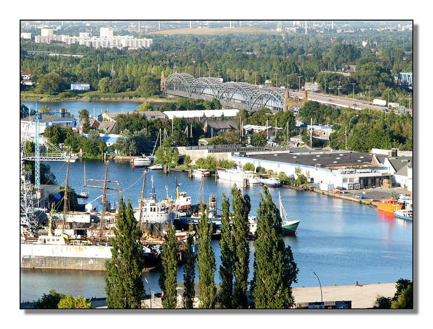 Harburger Hafen! Süderelbbrücken!