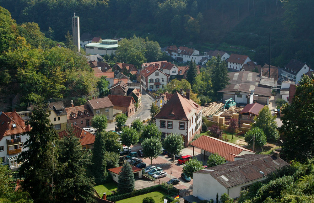 Hardenburg von der Hardenburg aus gesehen