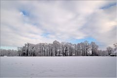 Hardinger Winterbilder: Blick über den? "Mellöh" zu unserer alten Hofzufahrt