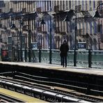Harlem-Scape No.1 - Awaiting the Downtown Local at 125th St Station